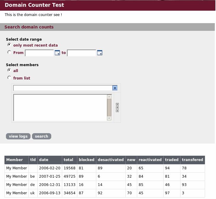 CENTR Domain Counter - Automated collection of domain name counts - Test phase