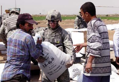 April 16, 2007 Commando Page 21 U.S. Army Brings Fertilizer to Iraqi Farmers By Spc. Chris McCann 2nd BCT, 10th Mtn. Div.