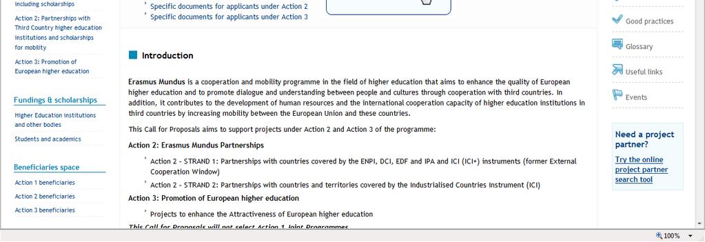 your application: http://eacea.ec.europa.