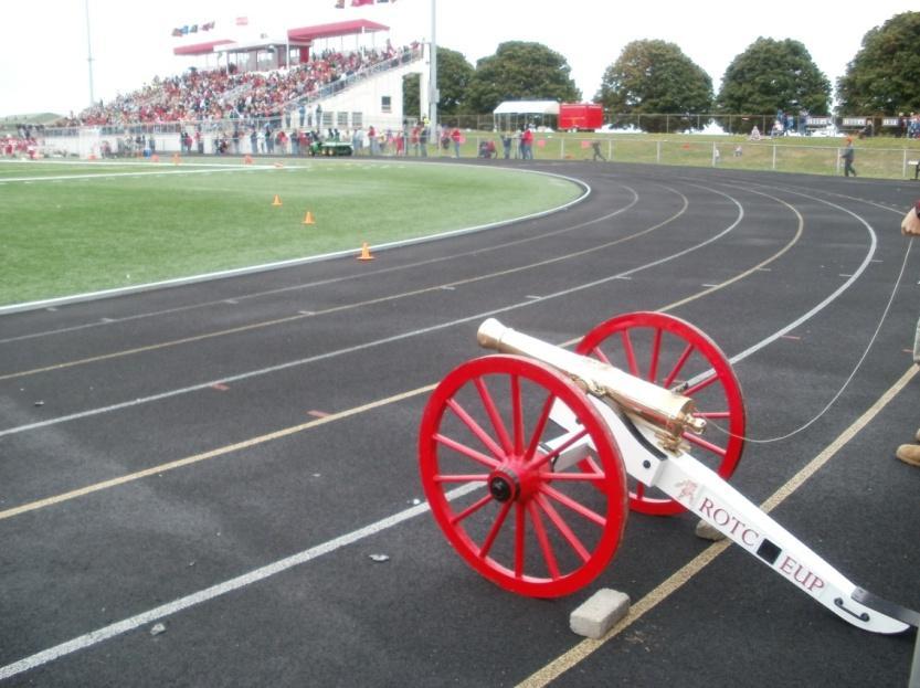Campus Events Fire Cannon at multiple campus events Football games, Track Meets,
