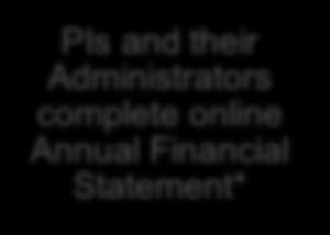 Process Overview Online Financial Statement Instructions PIs and their