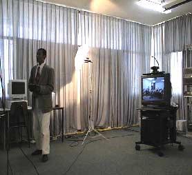Tele-education African Virtual University New Skies Satellite Content Provider (university or studio) Uplink Facility (Washington