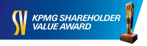 SELECTED RECOGNITION AND AWARDS 2011 Ranked 15 th in the 2011 annual KPMG Shareholder Value Awards (SVA) and ranked 3 rd
