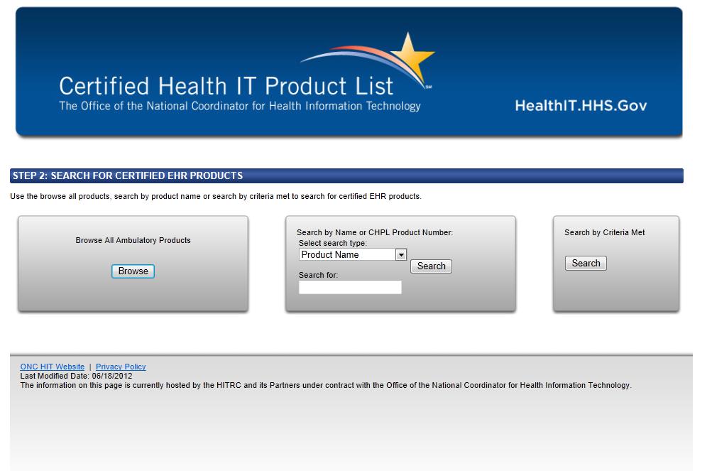 Certified Health IT Product List (cont.