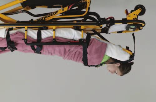 CHAPTER 6 Lifting and Moving Patients 137 Laterally Recumbent Position Certain medical conditions, discussed later in this text, require a patient to be transported on his or her side, with the head