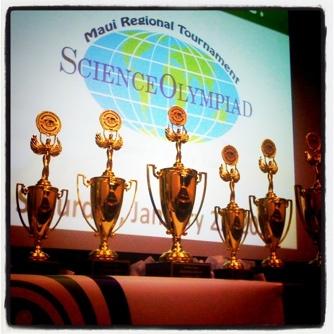 The first place winners from the middle school and high school divisions at the statewide tournament will represent Hawai i at the 28th Annual National Science Olympiad at the University of Central