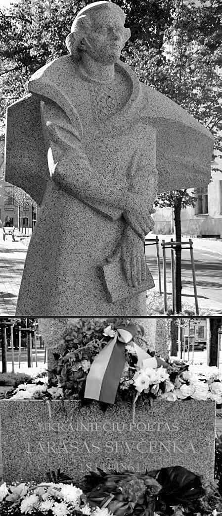 NAUJIENOS, ĮVYKIAI, FAKTAI Vlado Uznevičiaus nuotr. 2011 m. Vilniaus senamiestyje buvo atidengtas paminklas ukrainiečių poetui Tarasui Ševčenkai. Dalis grįžo į Ukrainą. O dar kiti asimiliavosi.