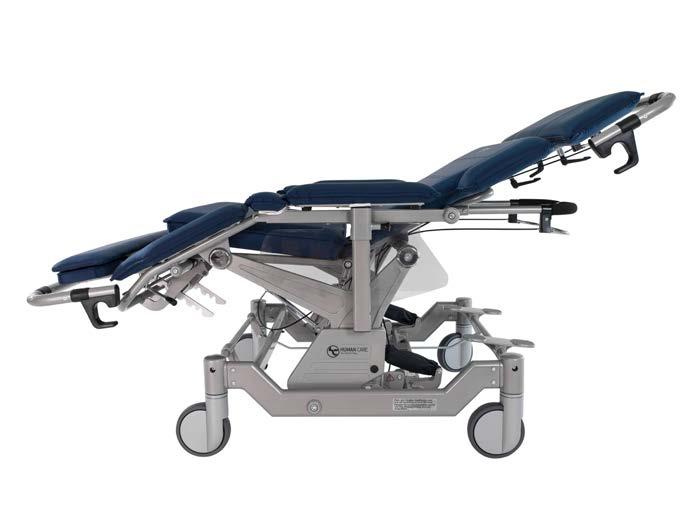 Clinical benefits for the patient with the Human Care Convertible Chair Faster recovery The ability to get the patient out of bed faster can reduce the length of stay in both higher acuity