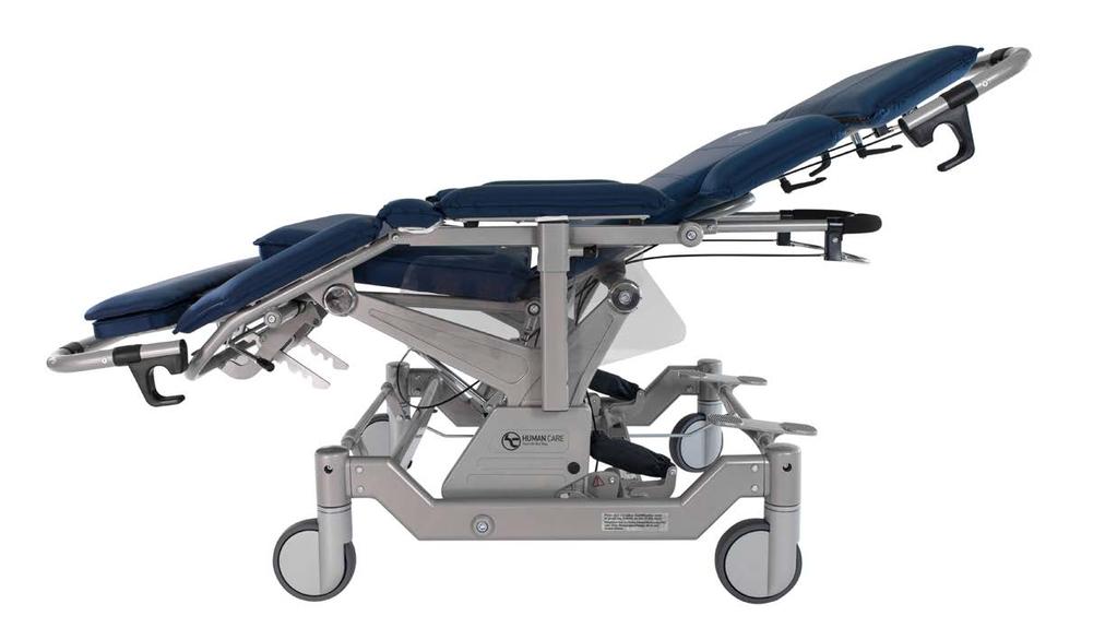 9 I-700 Convertible chair for early mobilization, safe and comfortable transfers Ideal for more robust users Central brakes and steer locking functions Driving force for SPH