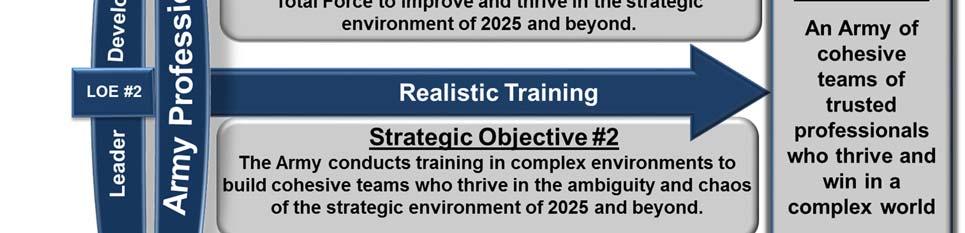 Ways With the vision and end state outlined above, the strategic approach organizes the human dimension effort into three broad lines of effort (LOEs) oriented on the strategic objectives and