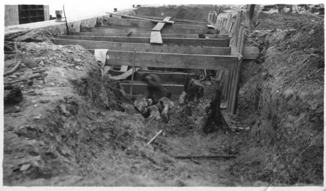 The construction of a Brazos River lock and dam. Primary Brazos River: Lock and Dam #1. (U.S.