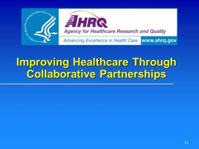 Recognition from AHRQ as National Best Practice 35 In June of 2012 the Agency for Healthcare Research and Quality (AHRQ) singled out BCBSM s CQI program as a national best practice