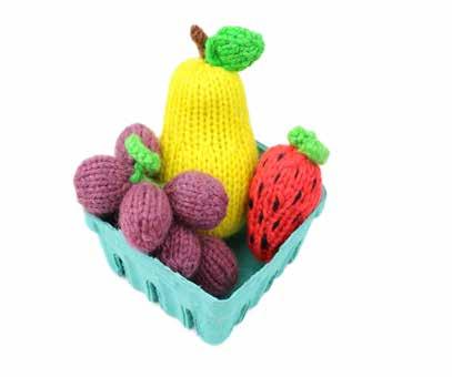 Knitted Food Knitted Play Food Sets 100% Wool Yarn 100% Wool Batting