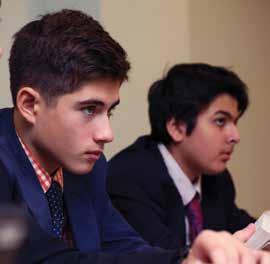 A boy may choose to delve into such activities as the Ivy League Model United Nations Conference or