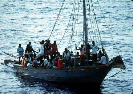 illegal migrants at sea