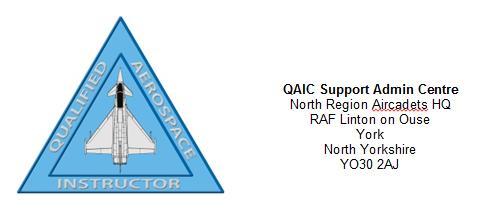 QUALIFIED AEROSPACE INSTRUCTORS COURSE (QAIC) QAIC No. 8 SEP 2015 TO APR 2016 AT RAF LINTON ON OUSE AND MOD BOSCOMBE DOWN 1.