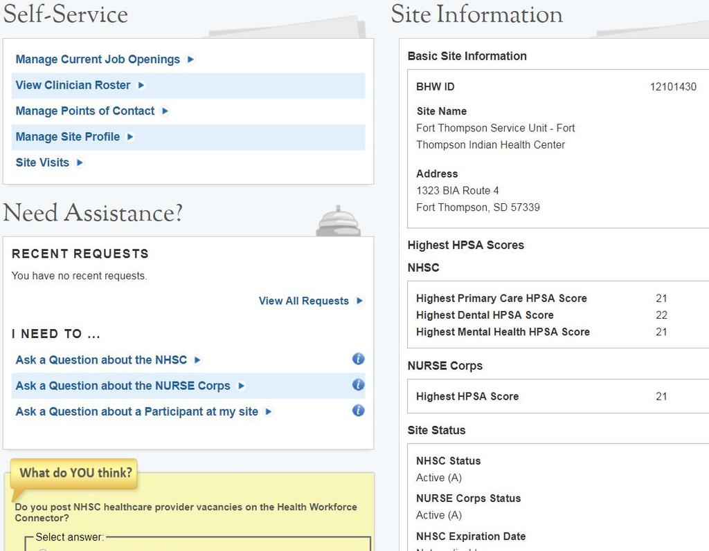 Manage Current Job Openings Go back to the Self- Service page and