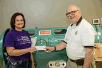 The Alma Rotary Club was focused on the Rotary Polio Plus program, and collected $450 in donations towards the program based on