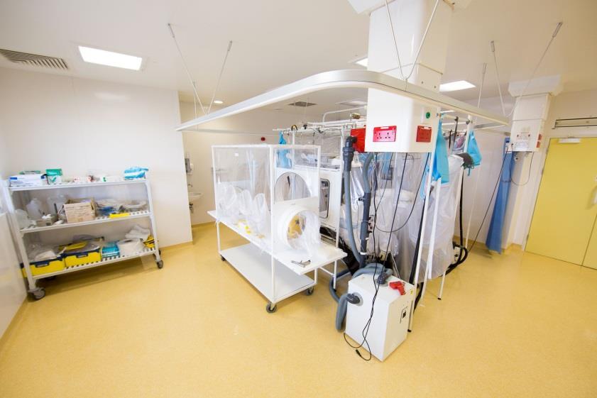 High Level Isolation Unit Pre-Ebola Outbreak Maintaining unit ready for