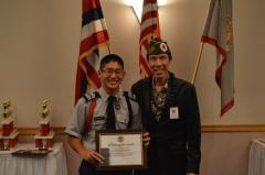 Preserving Freedom Supporting Veterans and Current Military Providing Community Service AMVETS ROTC/JROTC Award Hawaii
