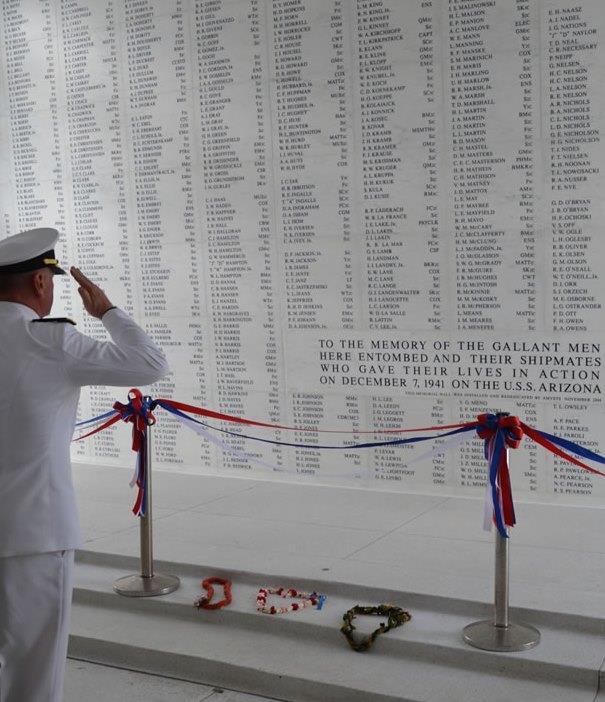 The AMVETS Family Veterans Service Community Service AMVETS Tributes Membership USS Arizona Memorial Shrine Wall With Names Instrumental in memorial