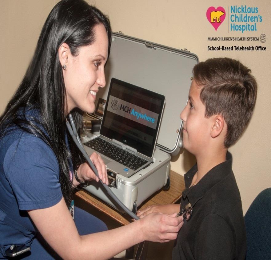 Primary Care School Health Settings: Schools Technology: Mobile Solution (suitcase) Commonly seen minor illnesses in children: Cold, flu, fever, sore throat, earache Sinus or upper respiratory