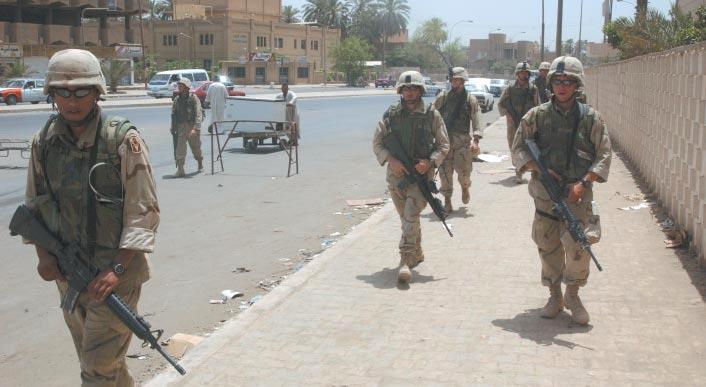 JFQ FORUM National Guardsmen patrolling Baghdad.