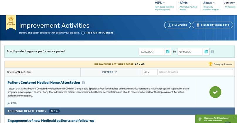 QPP Attestation Portal: IAs