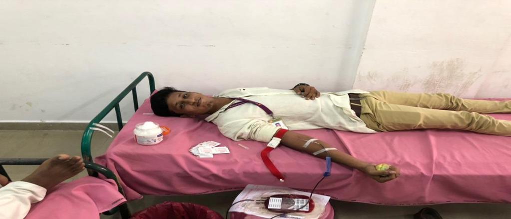 Blood Donation Camp was held on 8 th February 2018 at Bharath