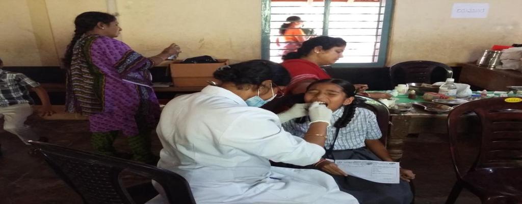 Dental Camp on Dentist Day was held on 6 th March 2018 at adopted