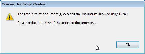 In 2017 you can use a maximum of 10.240 kb for all your attachments, meaning that you can have files of different sizes as long as their total combined size does not exceed this limit.