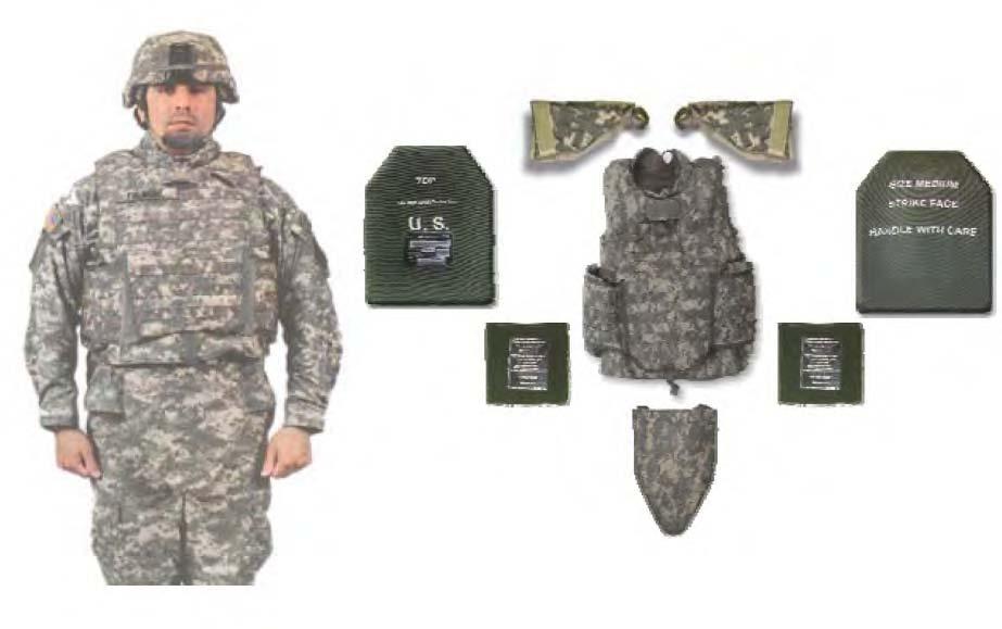 Deltoid Axillary Protector Improved Outer Tactical Vest Enhanced Small Arms Protective Insert Enhanced Side Ballistic Insert Groin Protector Figure 1.