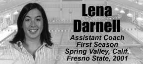 Coaching Staff Lena Darnell begins her first season with the Tulane swimming and diving program as the top assistant coach.
