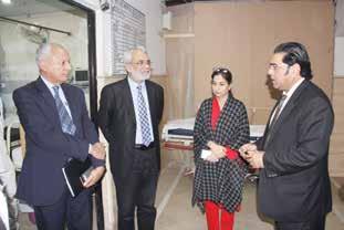 Muhammad Naseem, briefed him on the facilities and services provided in the