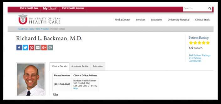 UofU Patient October 19, 2015 Dr.