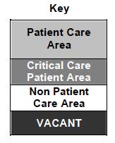 Appendix 1: Relocation of Patient / Residents Table 1: Tables 1 and 2 are designed to illustrate the facility in a block diagram, with shading to indicate function of the area and arrows to
