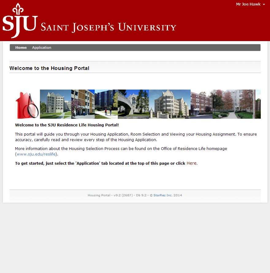 Step Zero GETTING STARTED After logging into the portal through MySJU,