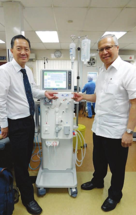 Harlow s & MGI Sdn Bhd Gifted NKF With A Dialysis Machine On 30 January 2018, Mr.