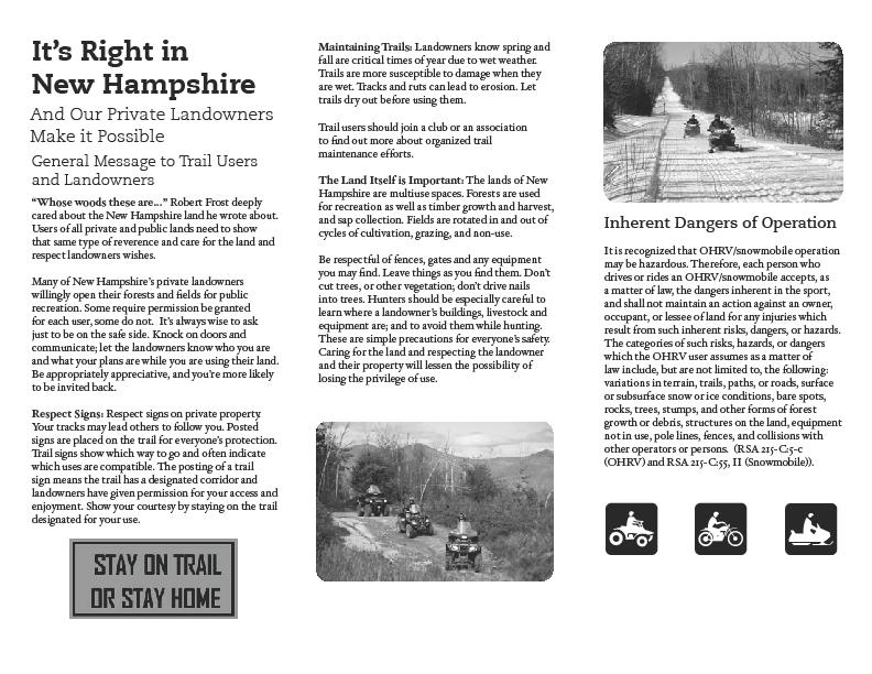 Landowner Brochure: http://www.nhstateparks.