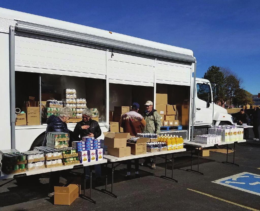 It could be a transportation issue; poor health or a medical disability; or even a conflicting work schedule. A mobile pantry or a pantry on wheels allows us to bring the food to them.
