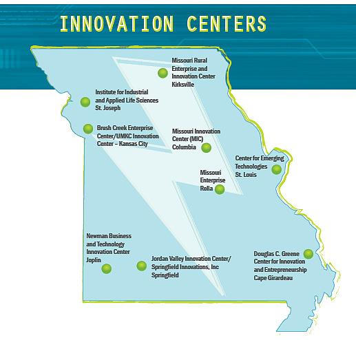 Missouri Innovation Centers Columbia Kansas City Rolla St.