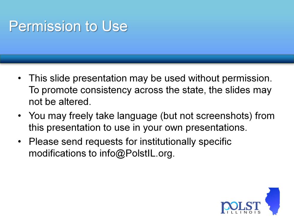 TO THE PRESENTER: The POLST Illinois slide sets that are available on the website are locked so that we can maintain consistency of POLSTIL-approved presentations.