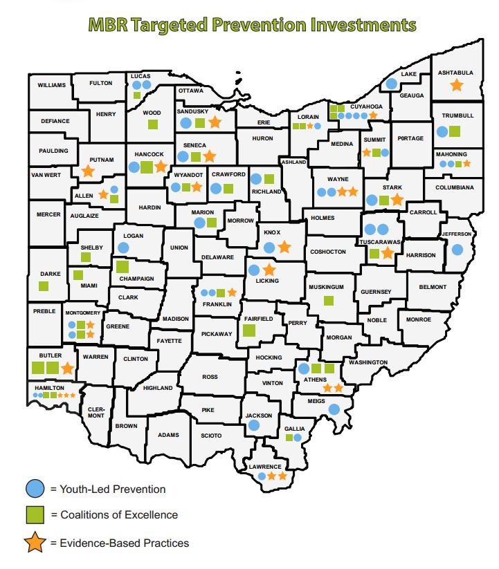 Support for Ohio Youth- Led Prevention Network Establishment of Coalitions of Excellence to strengthen