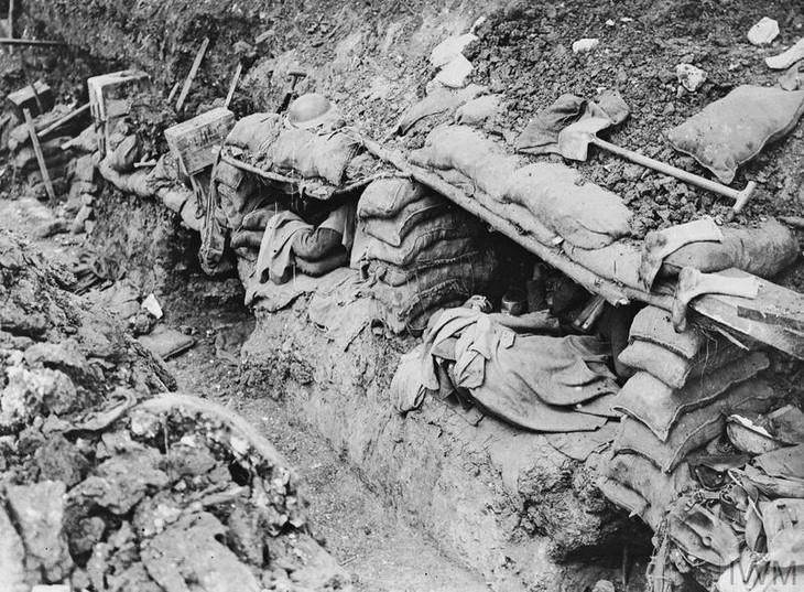 Trenches were dug in zigzag shapes so that if a mine blew up in one section, the force of the blast would not travel down the whole trench.