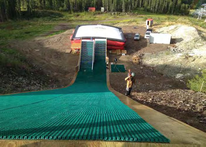 Yukon Freestyle Ski Association Summer Ramp Project This project involved the modification of the existing site at Mt.