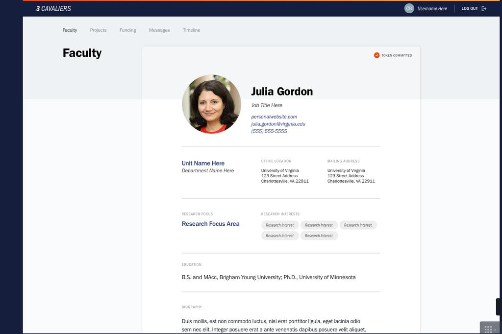 Faculty Profiles have AUTO updating area for courses (SIS),