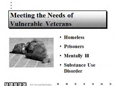 Slide 17 Meeting the needs of vulnerable Veterans experiencing grief issues is an enormous challenge for the VA.