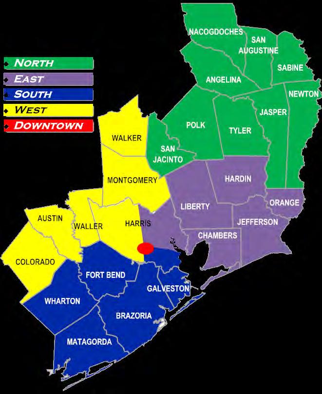 Coalition Region 25 Counties -