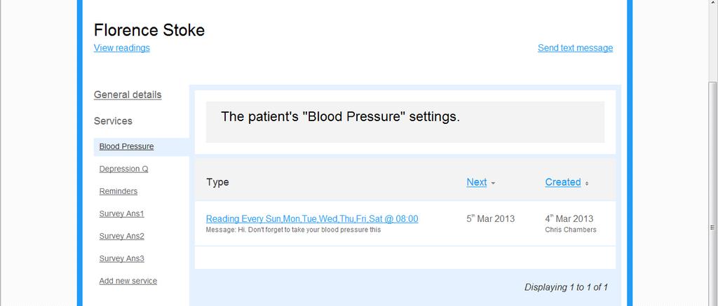 the present moment, Then click Save. In two minutes, your colleague will receive a message asking for their blood pressure, and when they respond, will get a suitable reply from Flo.