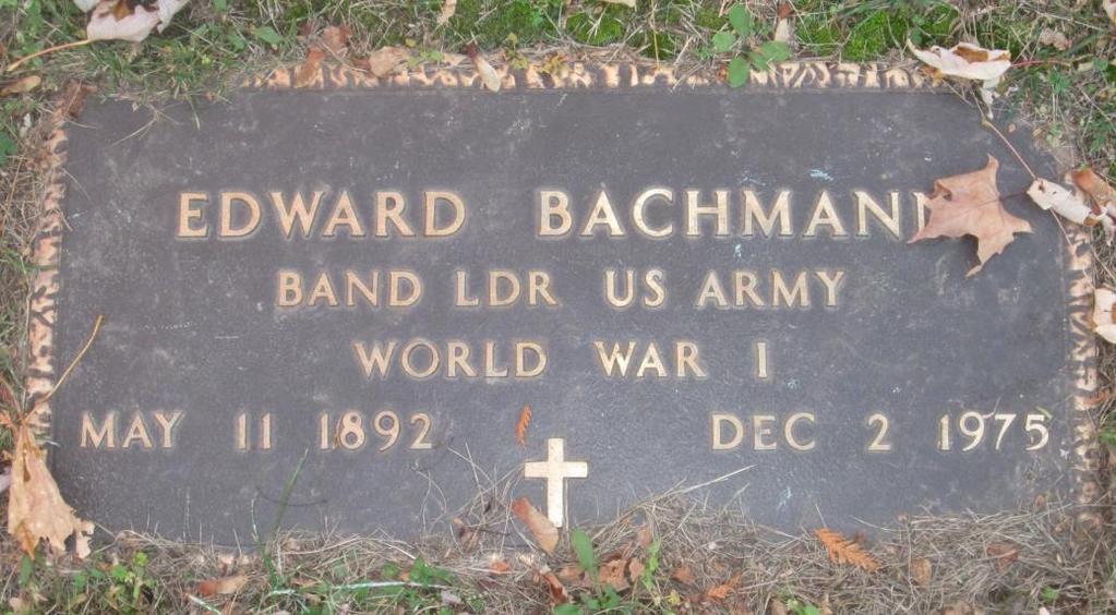 Bachmann, Edward Boughton Hill Cemetery Town of Victor Bachmann, Edward. AGO fm 724-1 ½. New York, Abstracts of World War I Military Service, 1917-1919. Available on the Internet from Ancestry.com.